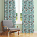 Tissu coton au métre imprimé Bateaux bleu