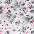 Tissu en coton au mètre, 125 g/m², largeur 160 cm, imprimé à fleurs