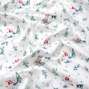Tissus en coton de Noël au mètre, 160 cm motif Noël blanche Tissus en coton de Noël au mètre, 160 cm motif Noël blanche